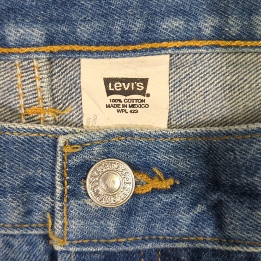 Levi's VTG Jeans Mens 36x36 Fits 32x32 Blue 501 XX Straight Leg Button Fly Denim - Picture 9 of 12